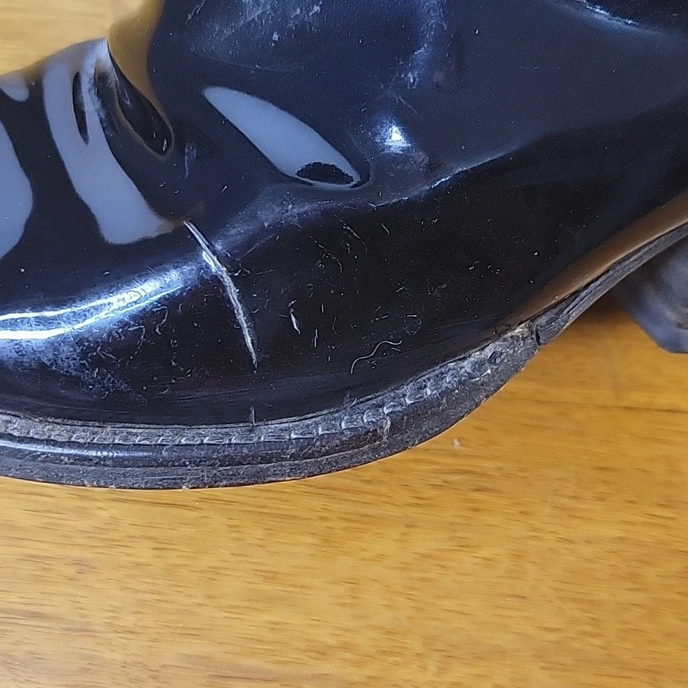 Black Patent Leather Boots From Loretta Lynns Western Store Mens Size 8½D - Picture 5 of 16